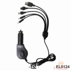 Car charger Callmate guitar 1Amp 5 in 1, 1 Year Warranty / Product code : EL0124