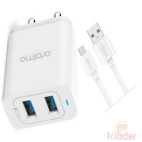 Mobile charger 2 usb 2A One year warranty with fast charging cable
