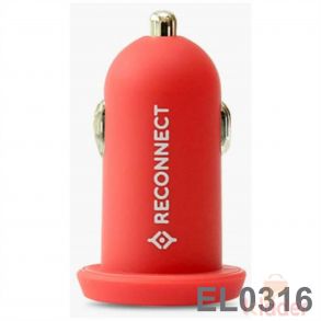 Reconnect Car Charger Red MUA 2 4A 2U CRF