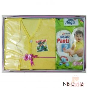 New Born Dress Baby Panty Infant Gift Set