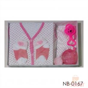 Baby Dress Set With Socks And Toys