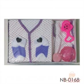 Baby Dress Set With Socks And Toys