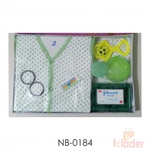 new baby Dress infant gift set soap powder puff rattel set