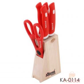 Knives Scissor with Wooden Stand