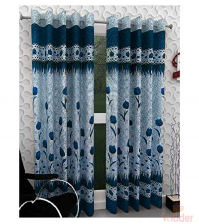 Popular Best Quality Panel Curtain Rose Blue 10 Pieces
