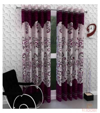 Popular Best Quality Panel Curtain Darbar Wine 10 Pieces