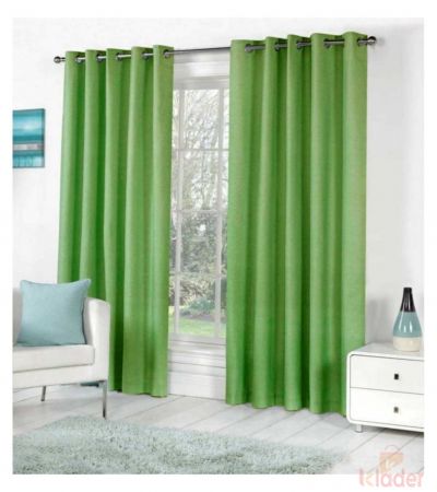 Beautiful Royal Plain Bamboo Curtain Green Size 4x7ft 10 Pieces