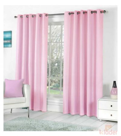 Beautiful Royal Plain Bamboo Curtain Baby Pink Size 4x7ft 10 Pieces