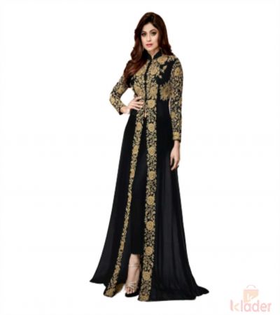 Georgette Anarkali Semi Stitched Gown For Women's